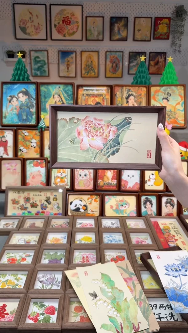 国画大叶荷花 手绘国画27