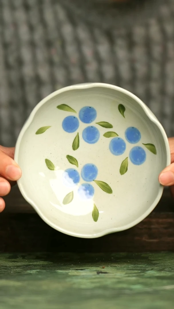 青诗集手工手绘瓷器