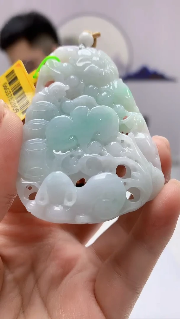 【闪购商品】定制翡翠未镶嵌5153ms-毛货133如意