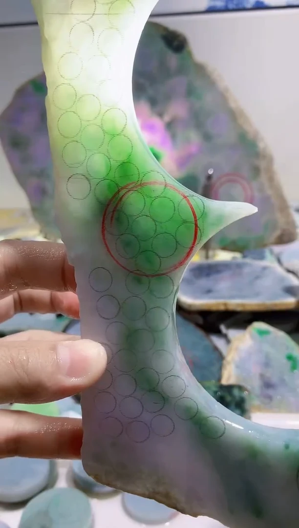 裸石翡翠0蒙0翡翠珠宝554