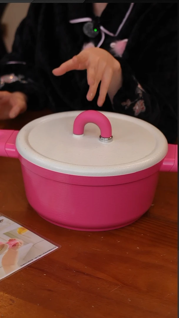 陶203-Alpstone带盖汤锅(适用于3-5人)-芭比粉 24cm