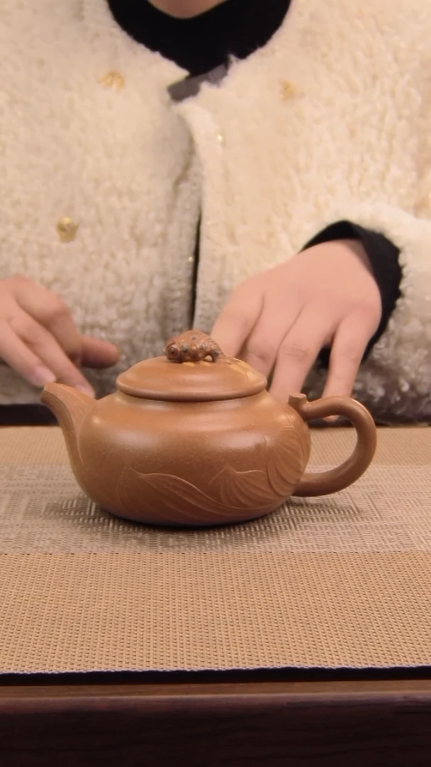 原矿黄降坡金玉满堂紫砂壶26