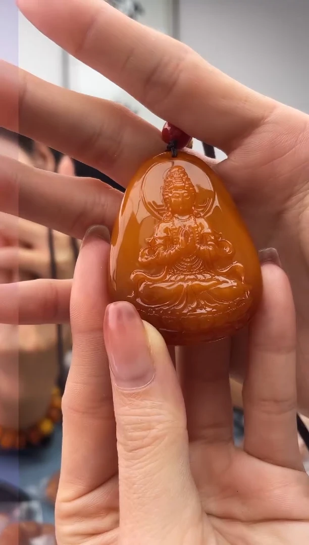 【闪购商品】蜜蜡珠宝奇石未镶嵌微瑕配绳假一罚十，018