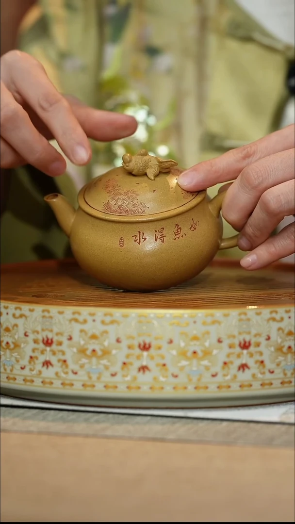 茶壶紫砂如鱼得水 仿古1