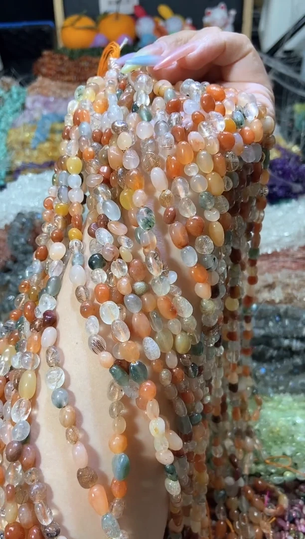 水晶珠宝半成品未镶嵌彩兔毛