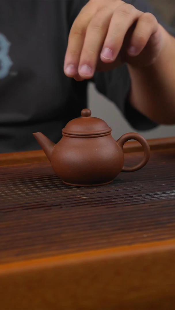 茶壶紫砂紫泥芭乐110CC