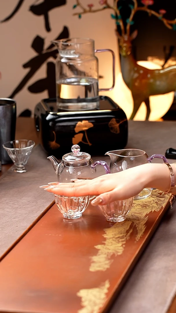 用****1禾器/晶彩莲君茶海/浅粉