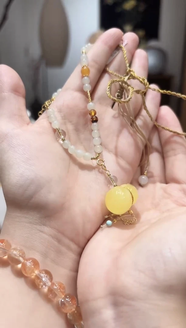 未镶嵌颈饰蜜蜡MJJZBQS3900多样性发一