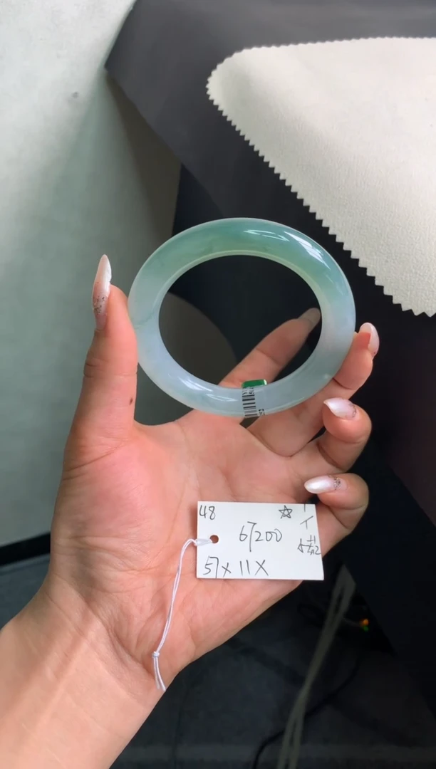 未镶嵌手镯翡翠翡翠手镯#48 圈口57