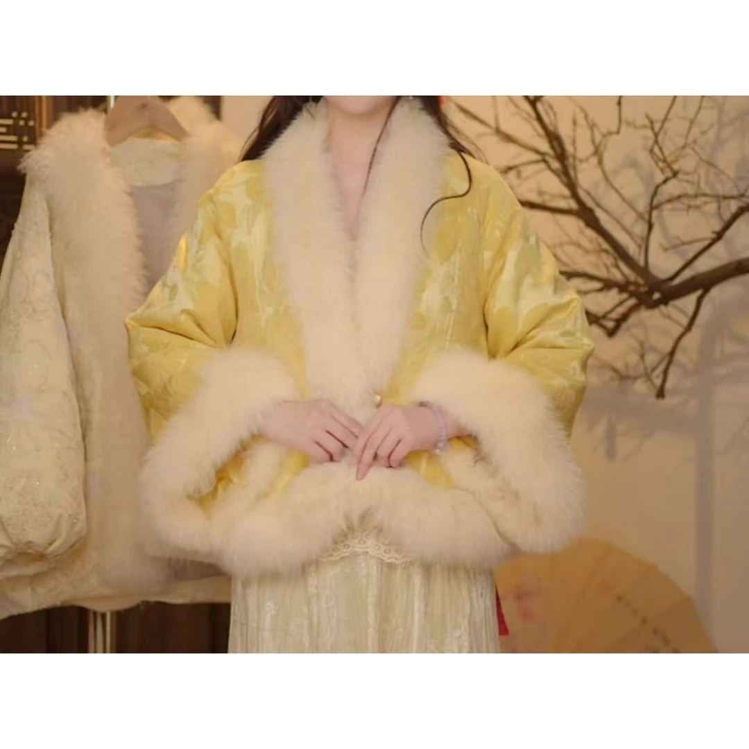 金桂雪裘气质保暖女显瘦外套2025D7132炸炸蒂莎仓