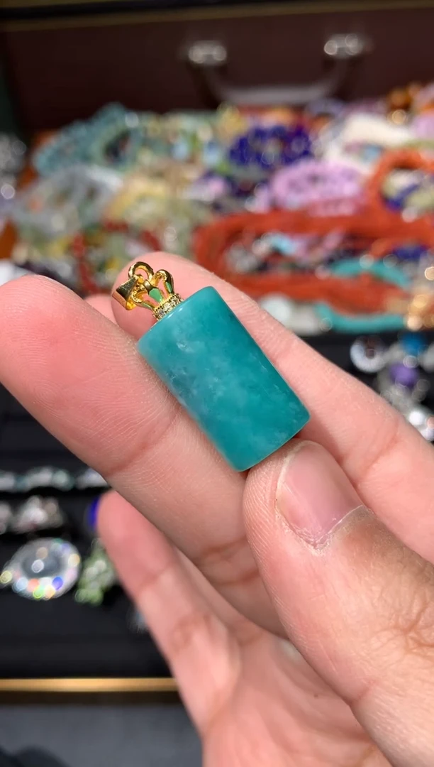 颈饰未镶嵌天河石P37【多样性发其一】