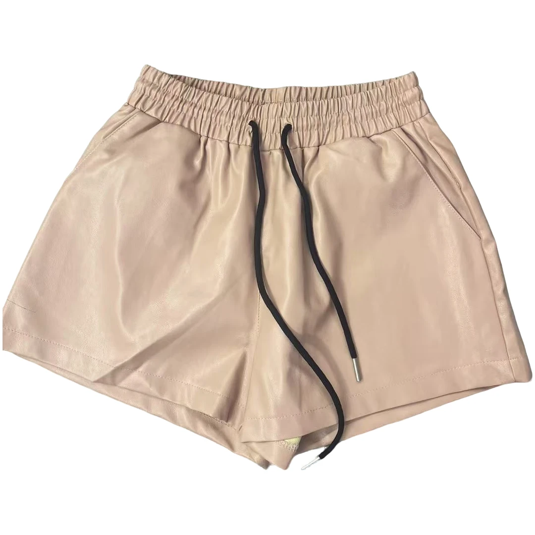 【蔡丽丽 &添羽】时尚百搭女士松紧腰休闲短裤33860