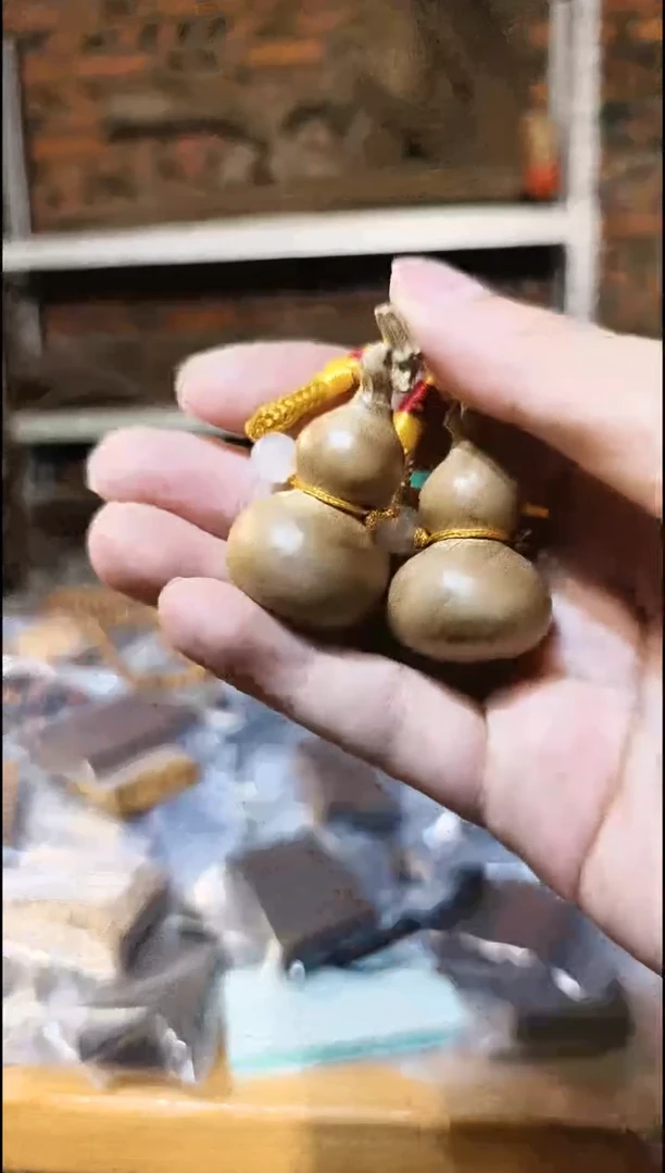 楠木（金丝楠）把件龙头小葫芦