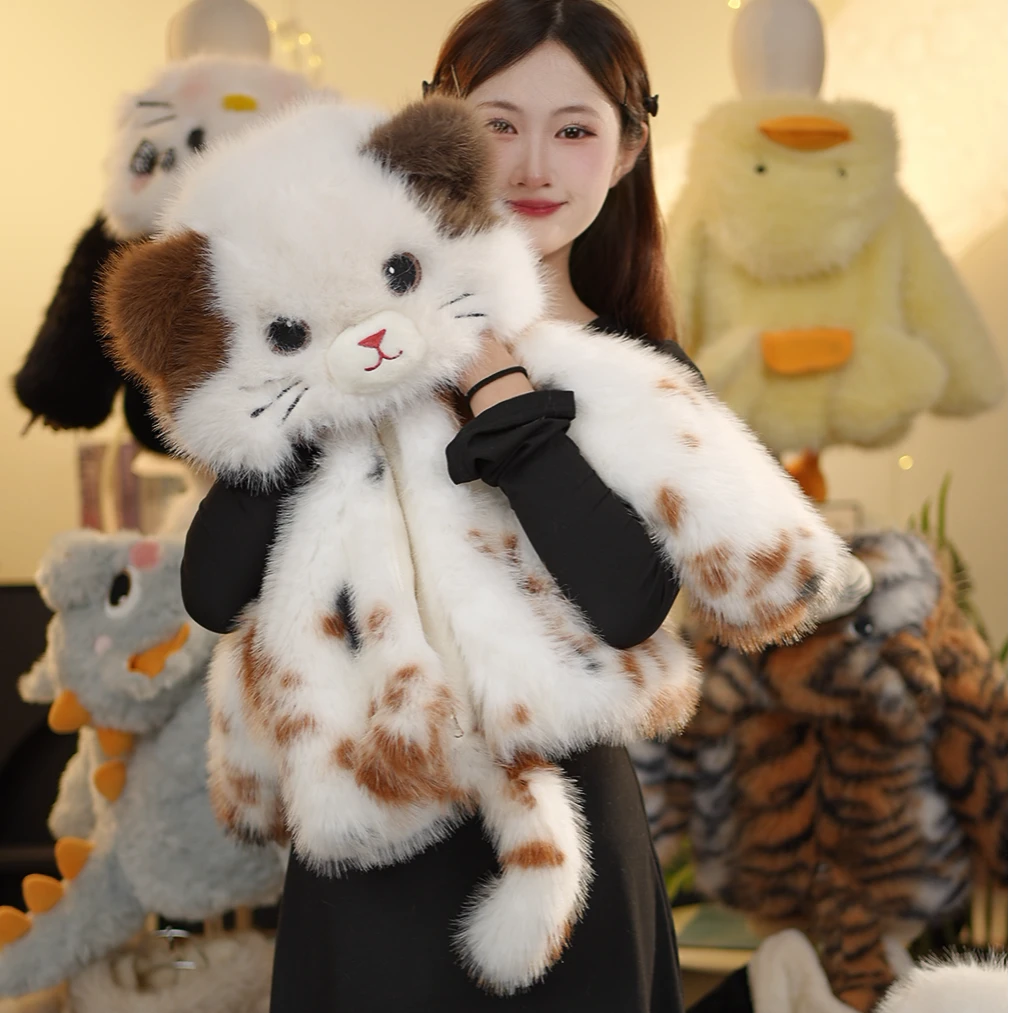 女童冬装加绒外套2025新款洋气儿童毛绒上衣女宝宝冬季加厚毛毛衣