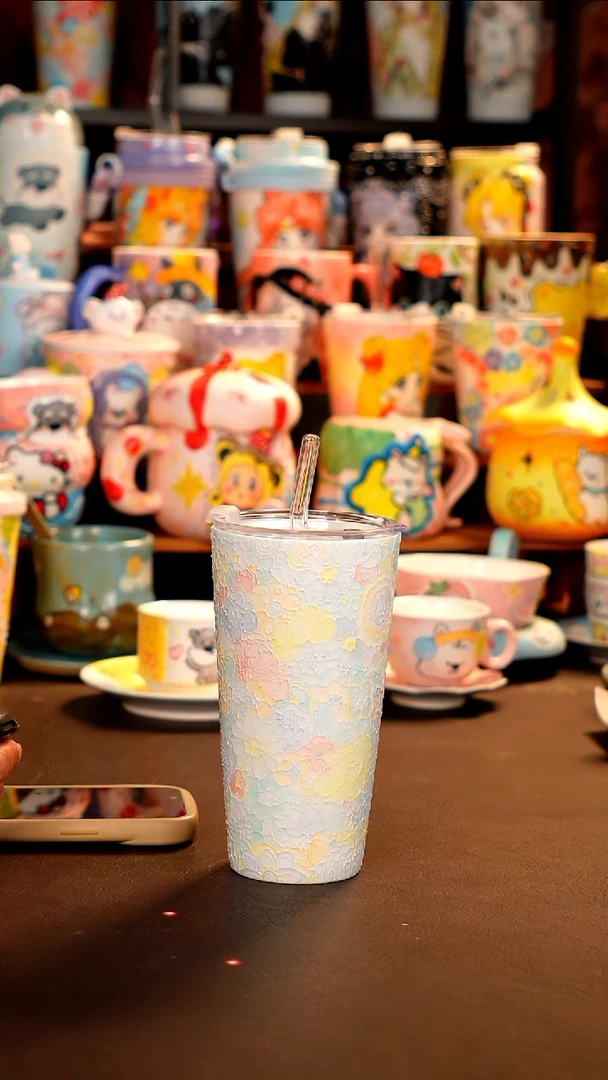 景德镇设计款手工手绘杯杯