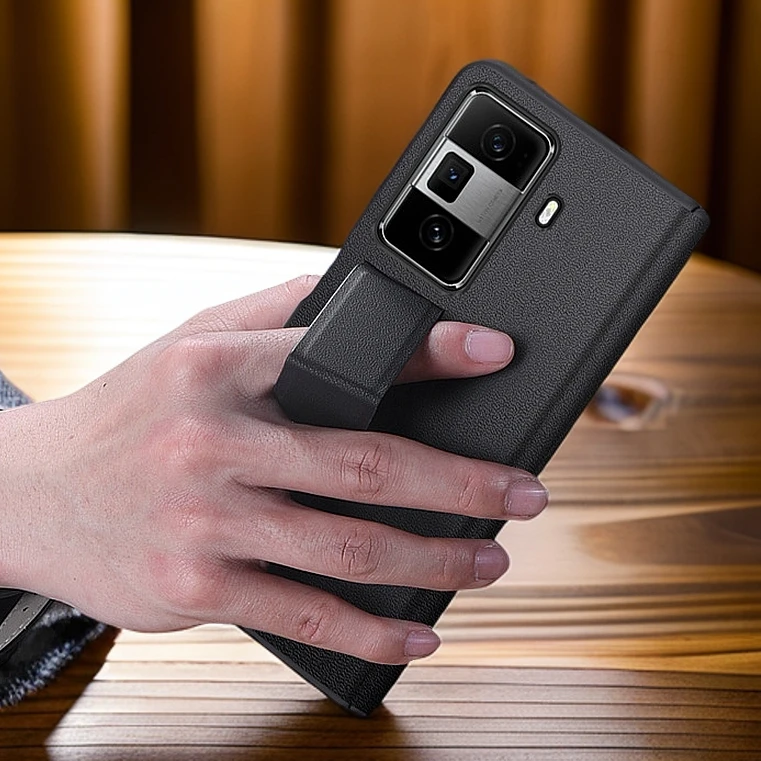 适用荣耀magicvs3手机壳腕带式支架磁吸铰链全包magicv3保护套薄2