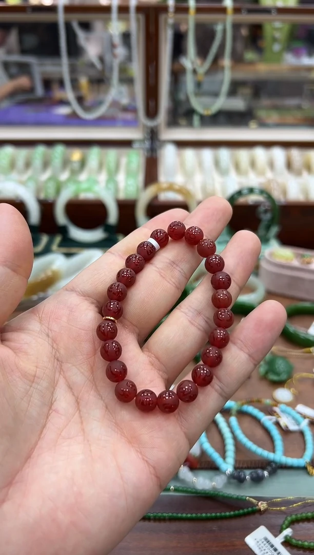 未镶嵌颈饰玛瑙/玉髓手串