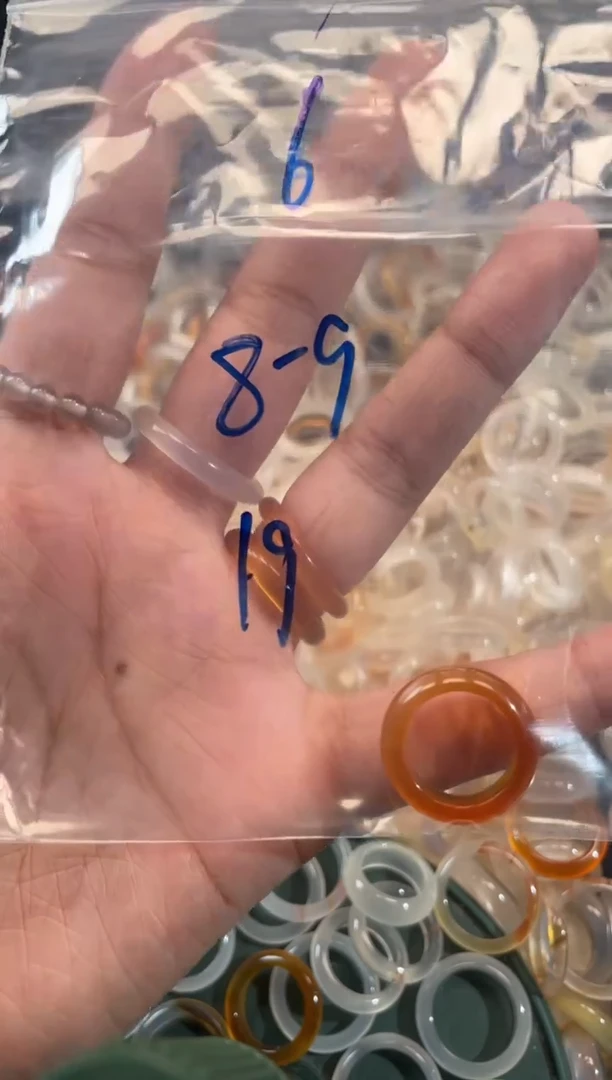 玛瑙/玉髓戒指未镶嵌6