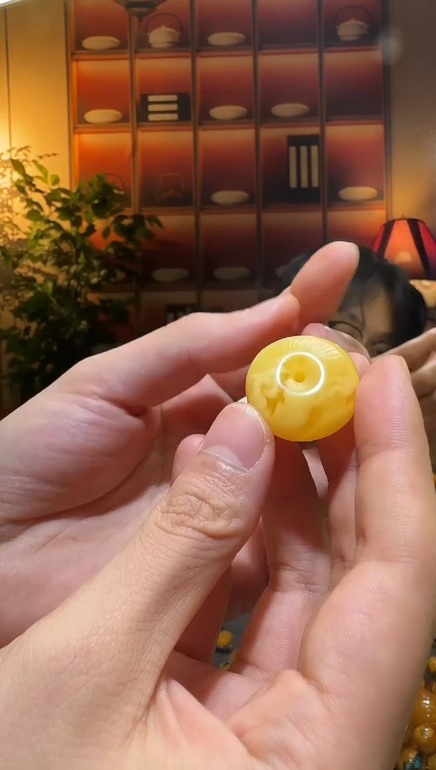 蜜蜡颈饰未镶嵌7351天然蜜蜡珠宝奇石