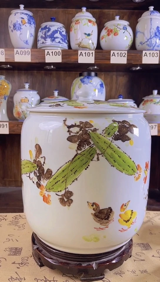 芳迎君陶瓷纯手工手绘