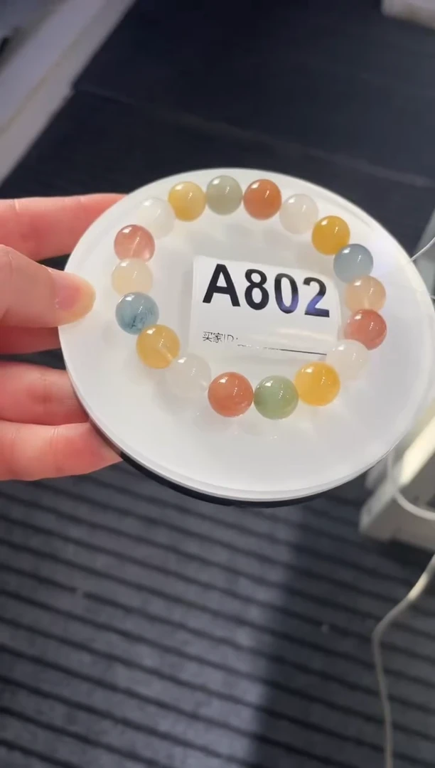 未镶嵌手链水晶A802 彩兔毛 11