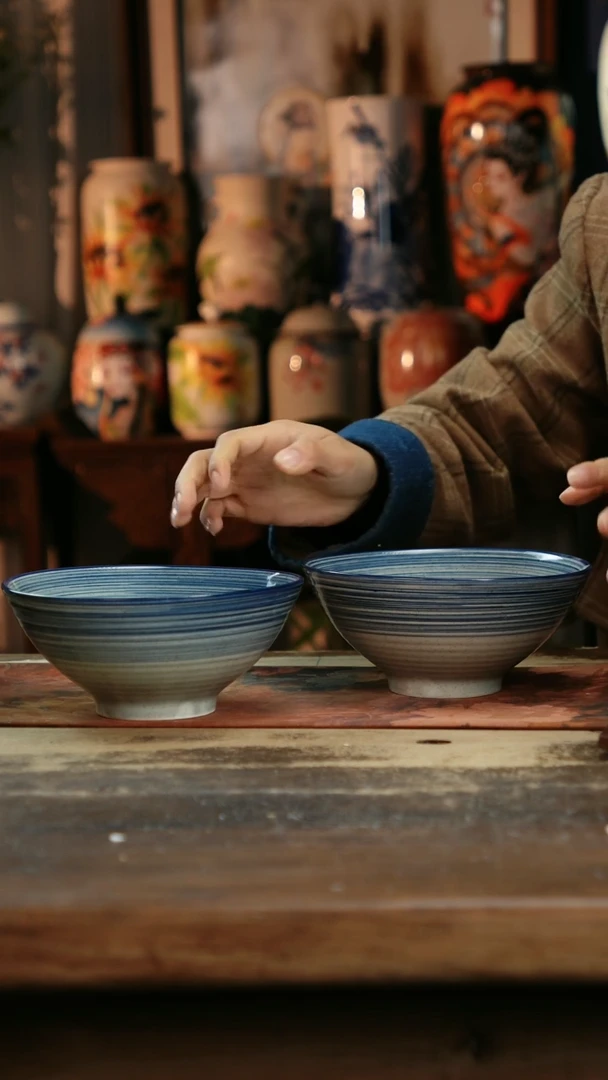 【闪购商品】瓷片景德镇纯手工釉下彩精品花瓶