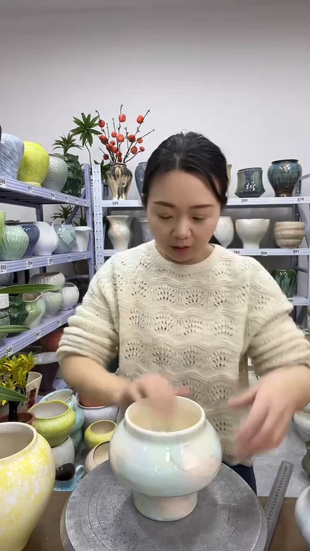 11.27陶瓷花盆直播链接高    14口11
