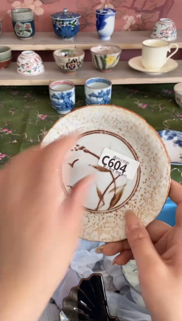 瓷片沈***扎瓷器瓷器C604
