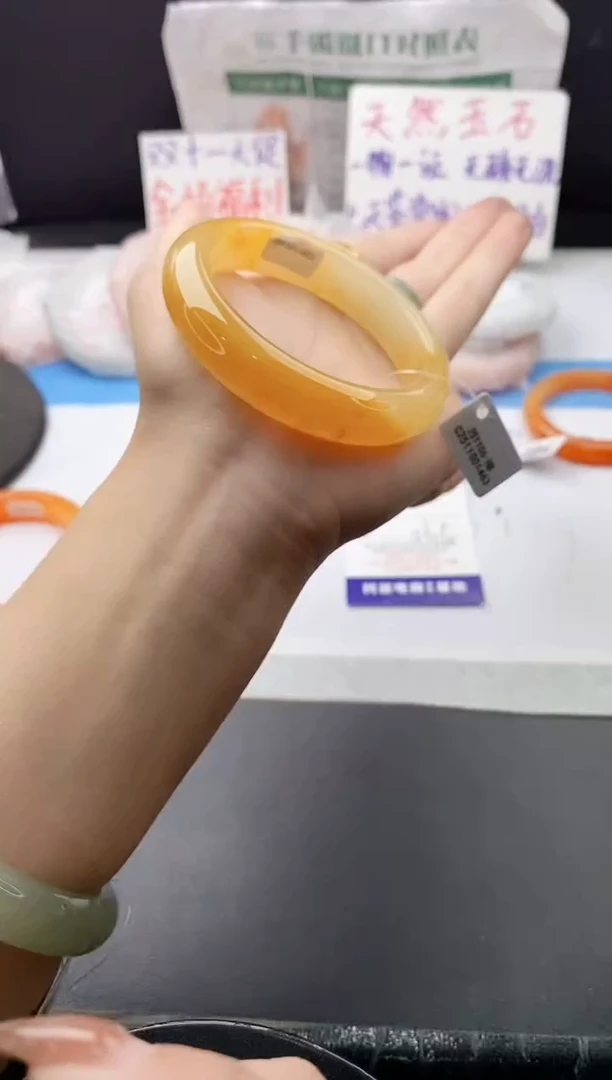 未镶嵌手镯石英质玉j170-HB56+