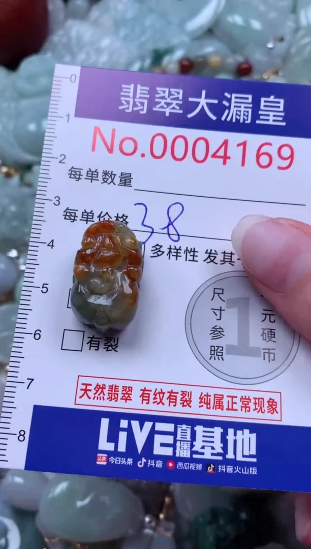 翡翠未镶嵌吊坠(不含链)4169