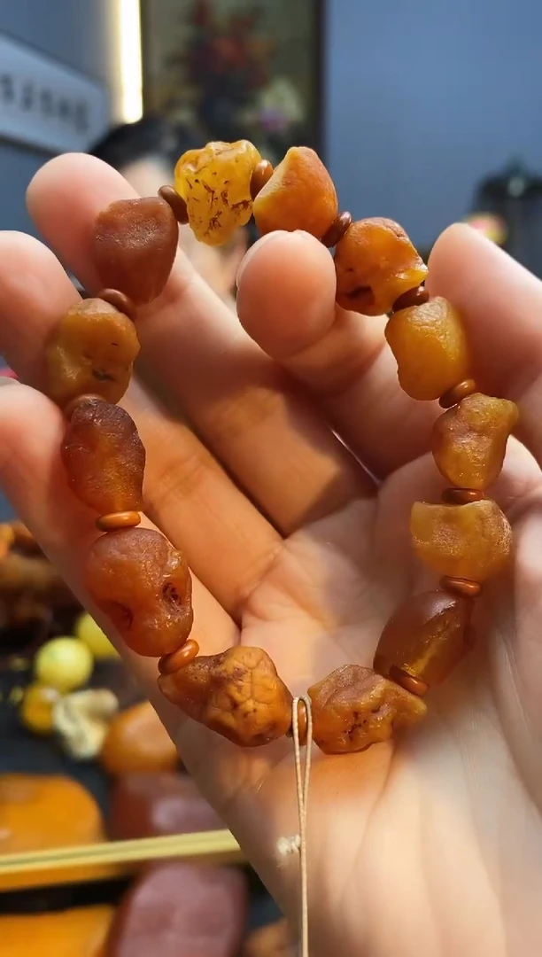 手链琥珀未镶嵌手串