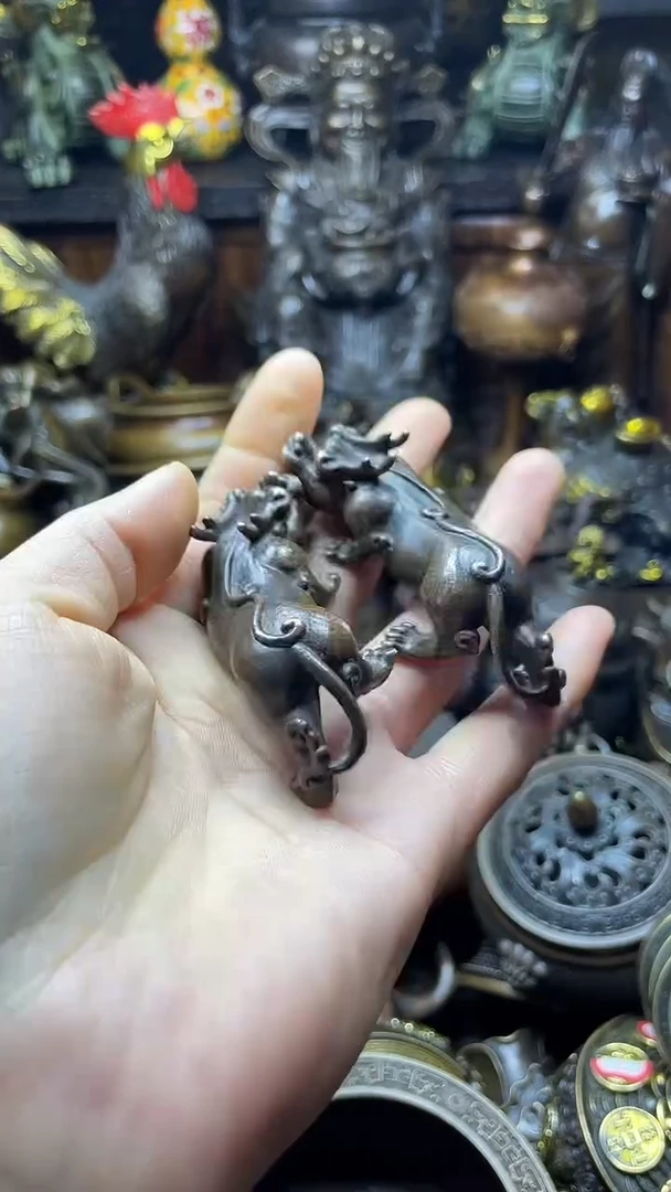 闪购链接，点击下单，有运费险，铜摆件