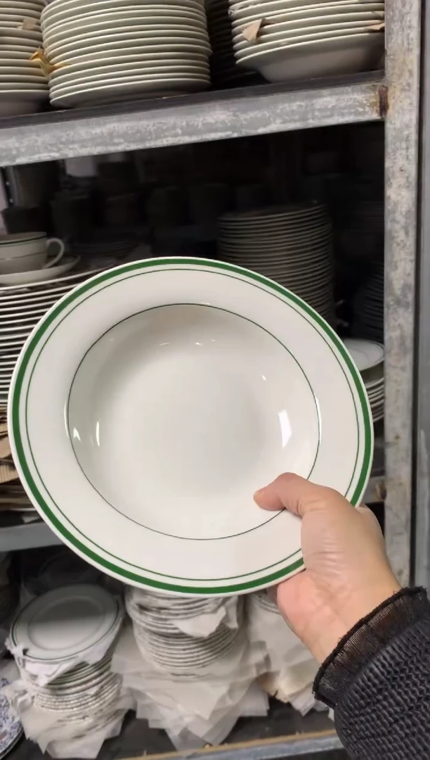 【闪购商品】瓷片陶瓷原单CC230餐具1个汤盘