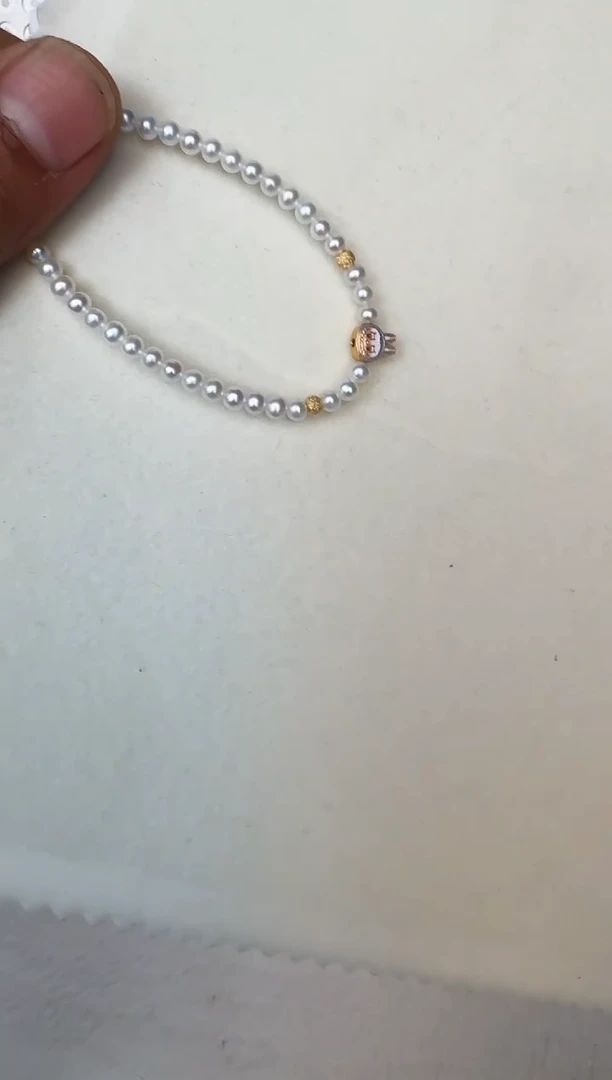 淡水珍珠手链银S925镶嵌手链