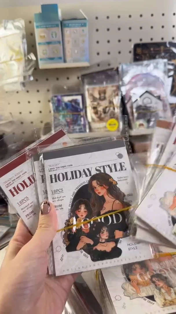 假日风情贴纸本 随机3款