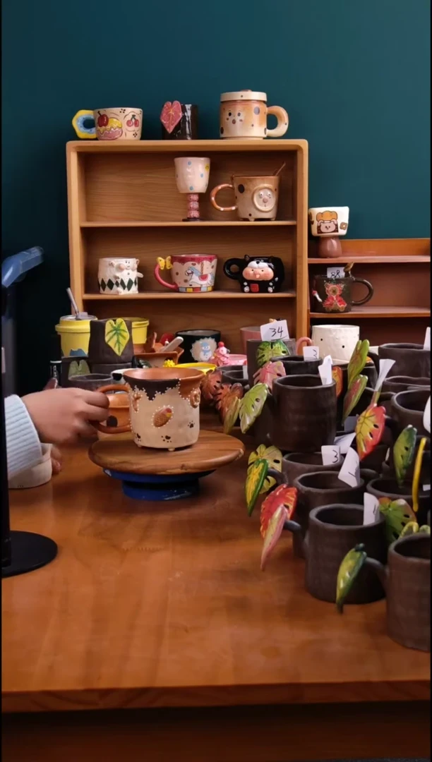 摆件陶景德镇原创手工陶瓷