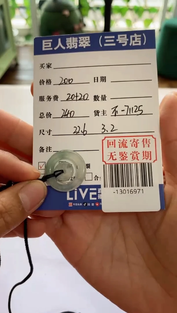 【闪购商品】翡翠颈饰未镶嵌多人-13016971