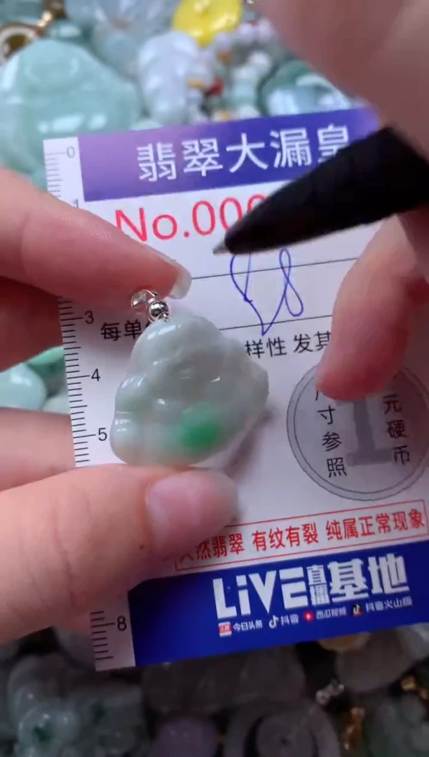 翡翠未镶嵌吊坠(不含链)4515
