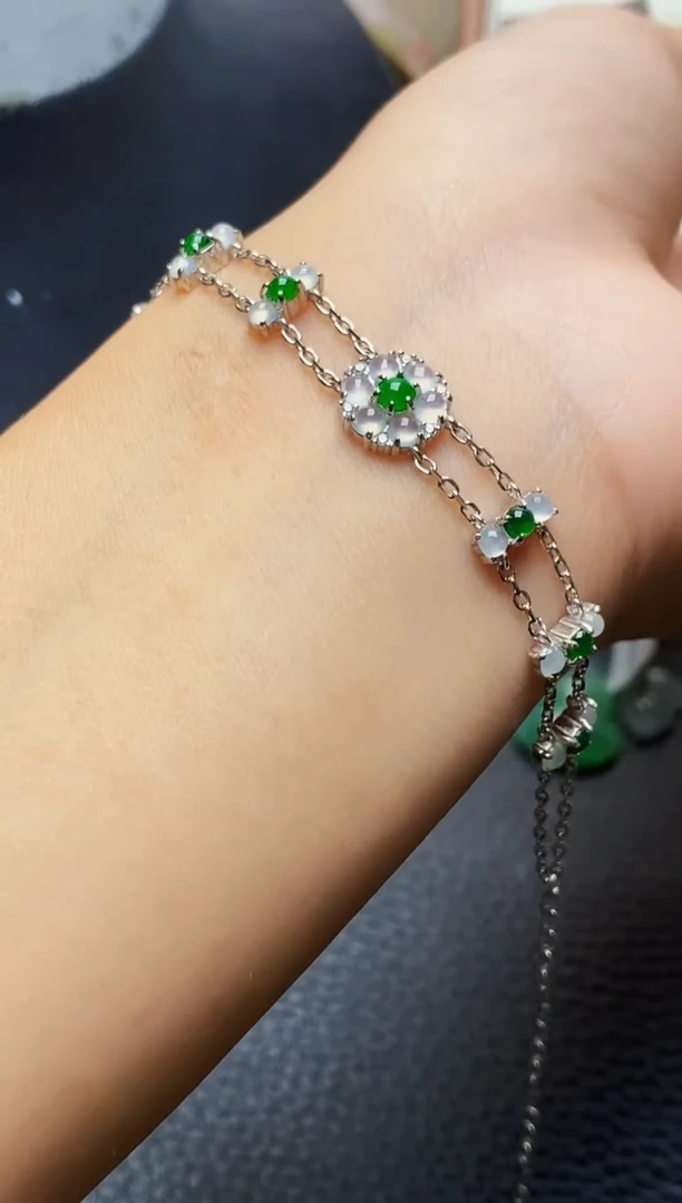 银S925镶嵌戒指翡翠3119