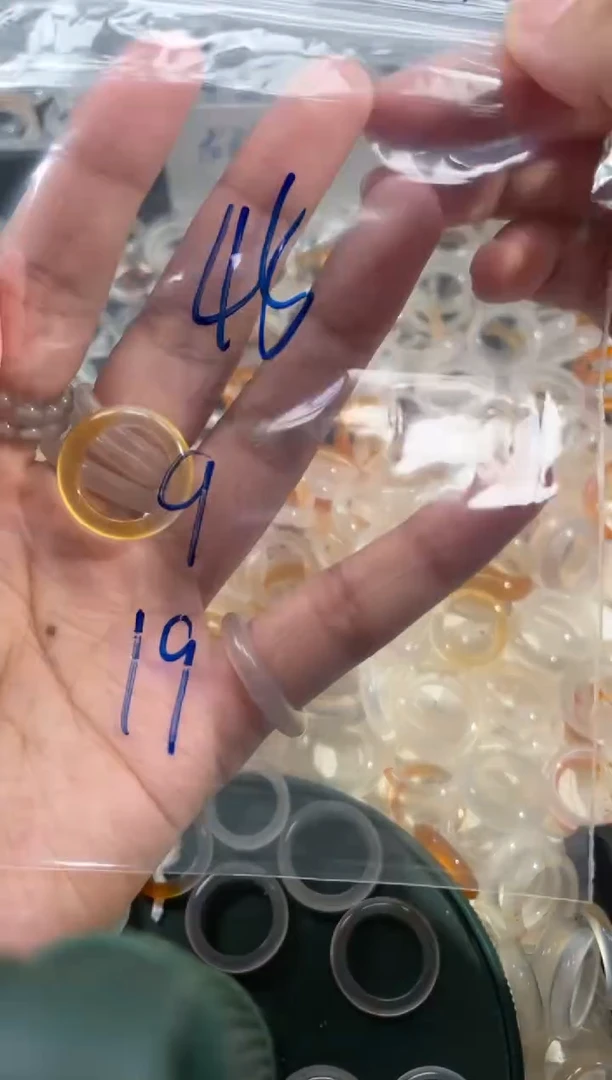 玛瑙/玉髓戒圈未镶嵌45