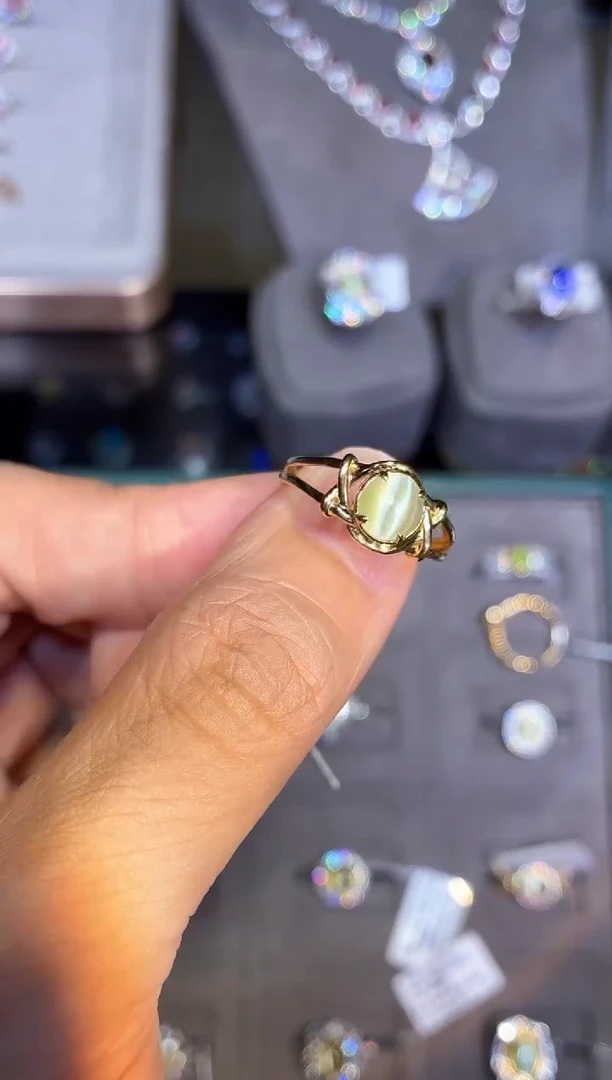 18K金镶嵌戒指金绿宝石【闪购】1.44ct/七天鉴赏