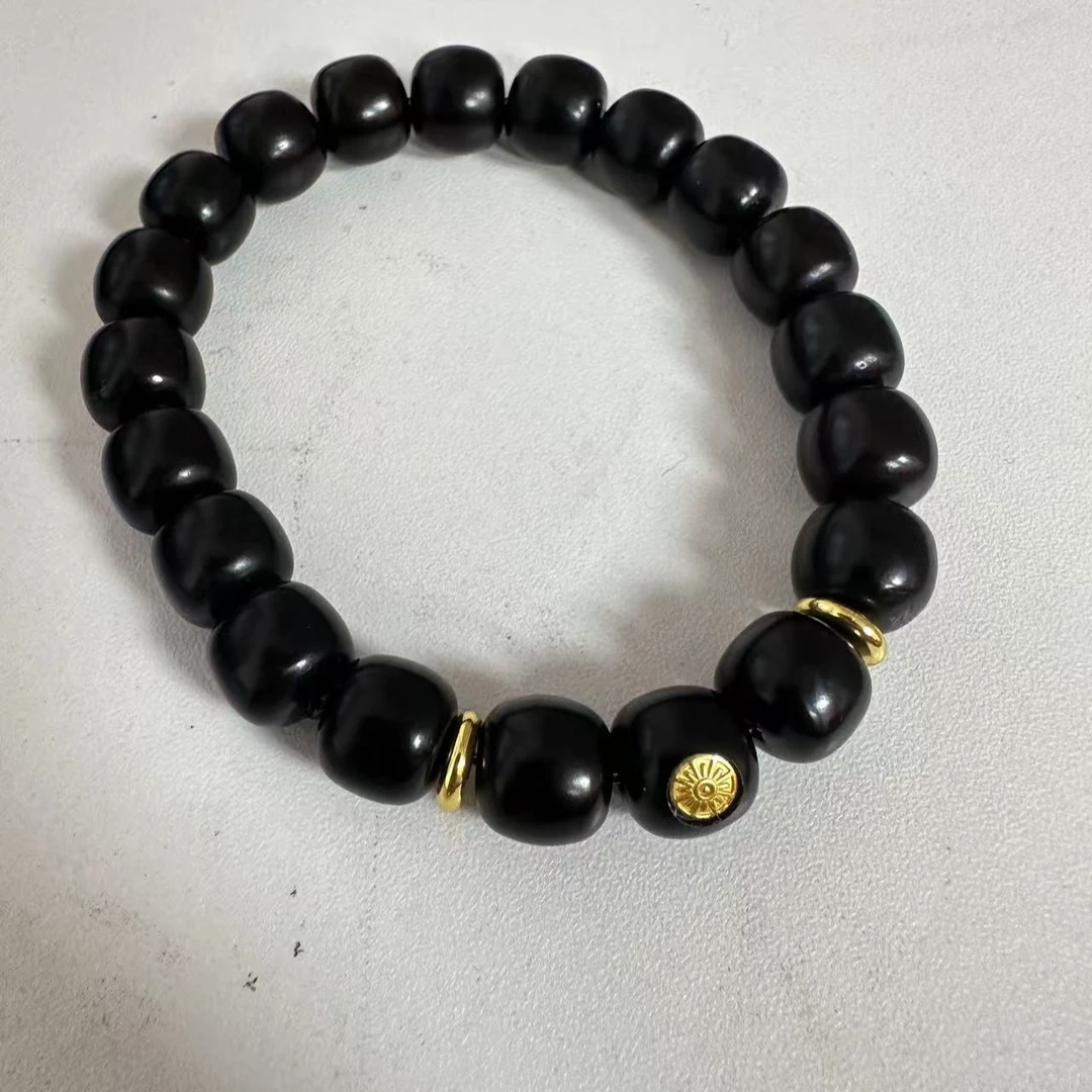 黑菩提金标单圈手串s0515