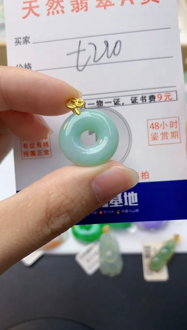 颈饰未镶嵌翡翠天然缅甸A货翡翠