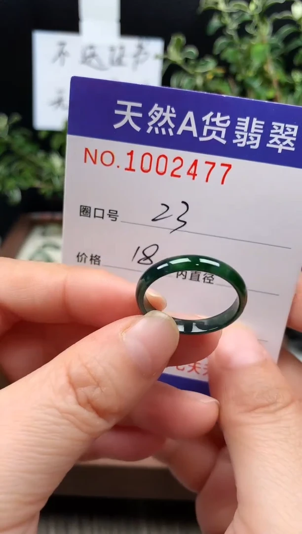 未镶嵌戒指翡翠23#