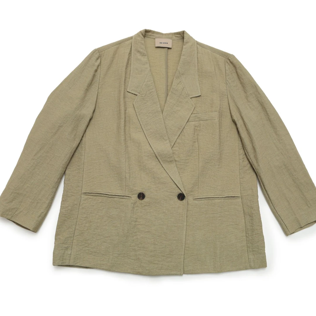 JIUJIU【藏进云间】气质时尚轻奢长袖西转外套0507-10095