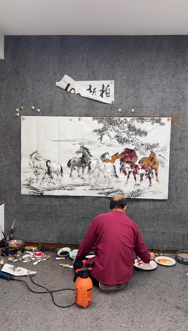 【闪购商品】纸本68x68  志在千里  托底链接