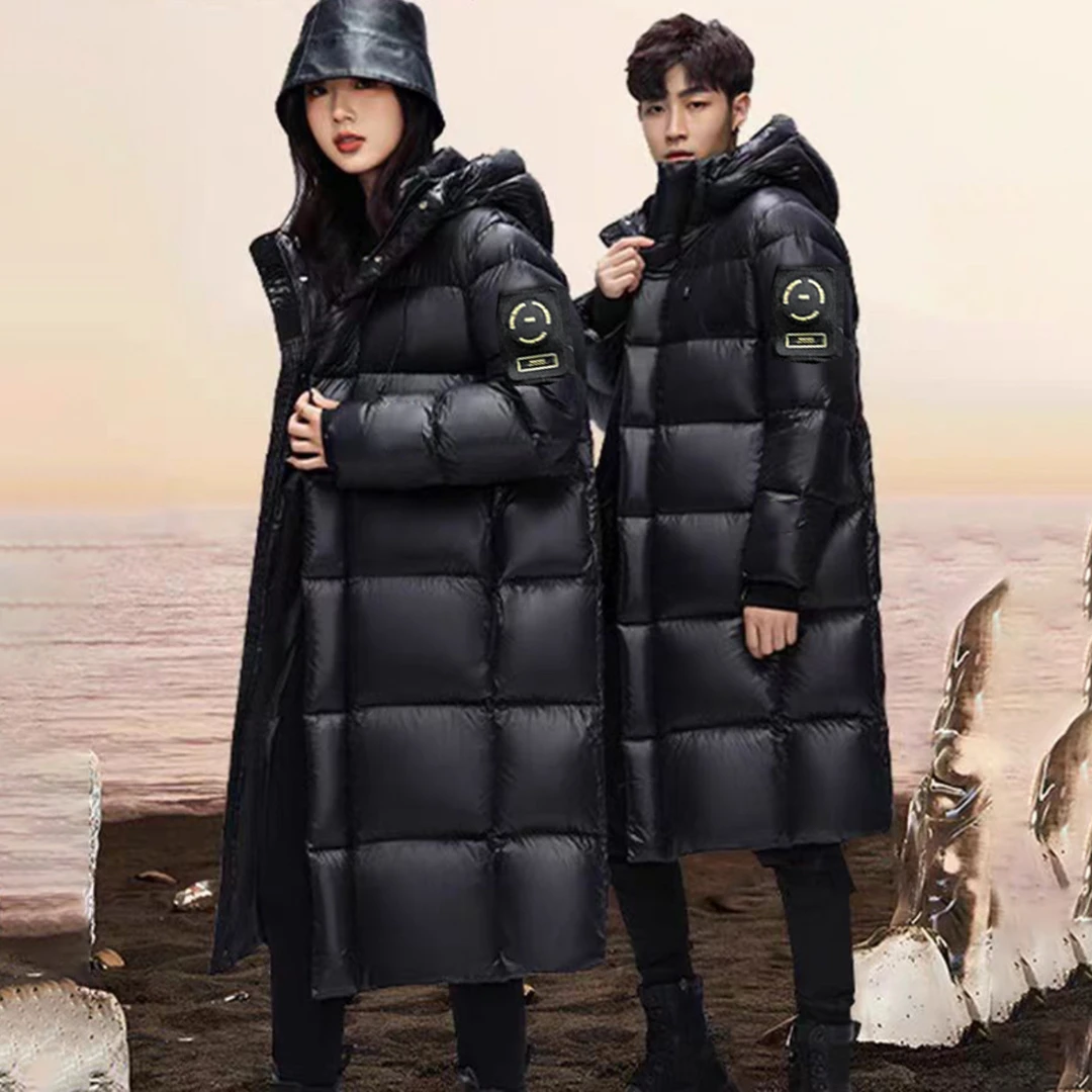 线下199情侣长款黑金北方防寒棉服显瘦冬季防寒背带外套