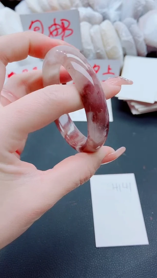 【闪购商品】石英质玉手镯未镶嵌H141-59-60