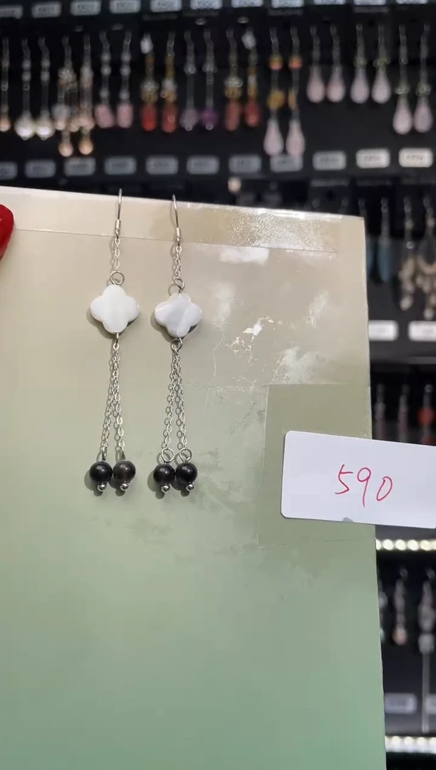 【闪购商品】紫晶耳饰银S925镶嵌喜欢拍微瑕