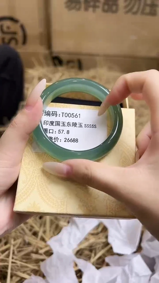 未镶嵌手镯石英质玉T00561